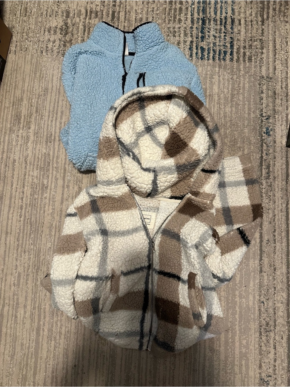 Cozy Sherpa Hooded Zip Jackets